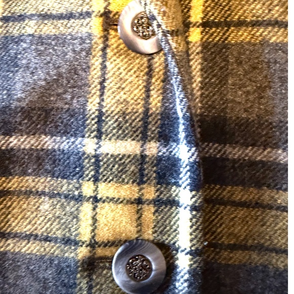 Vintage Daniel Hechter yellow and charcoal plaid blazer made in Hungary VGUC - Picture 6 of 12